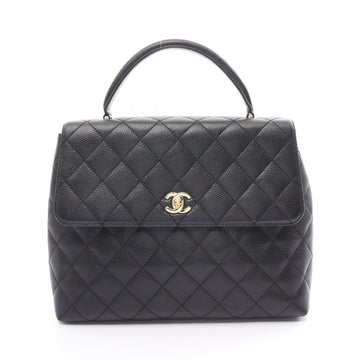 Chanel Caviar Skin Matelasse Handbag Black