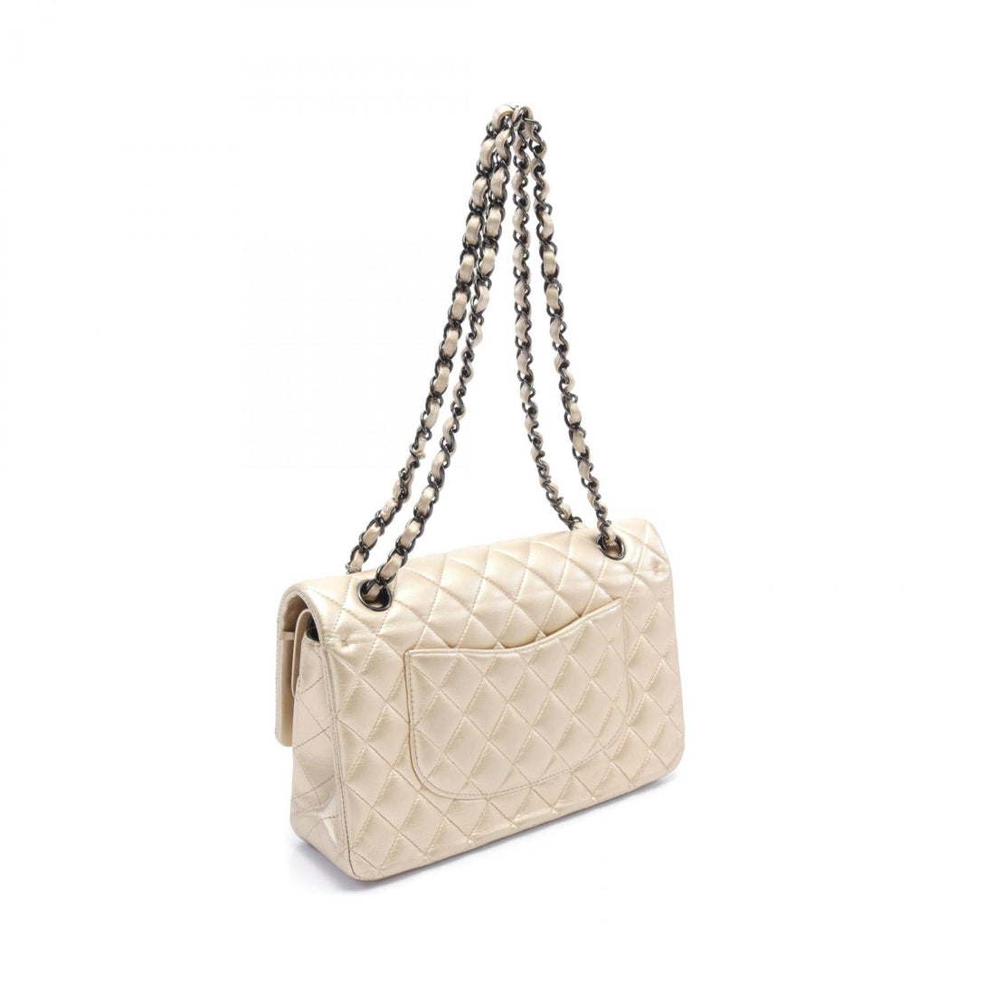 Chanel Leather Matelasse W Flap Shoulder Bag A01112
