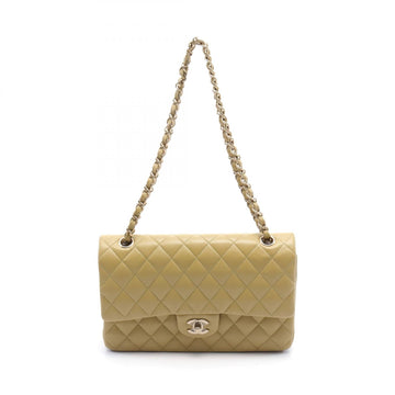 Chanel Caviar Skin Matelasse W Flap Shoulder Bag