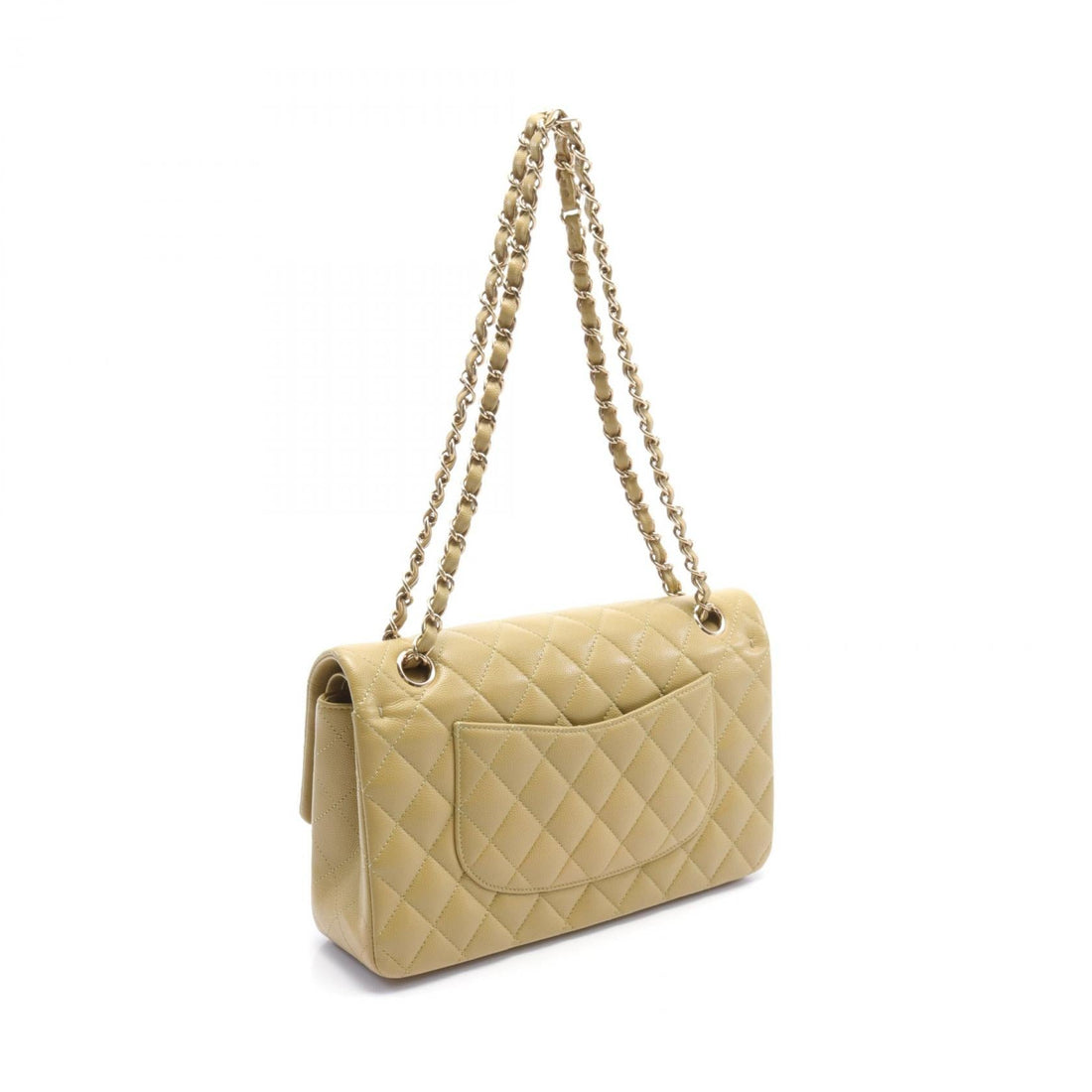 Chanel Caviar Skin Matelasse W Flap Shoulder Bag