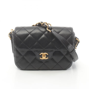 Chanel Mini Matelasse Shoulder Bag Black