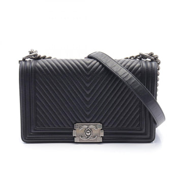 Chanel Boy Matelasse Leather Shoulder Bag