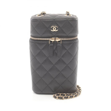 Chanel Caviar Skin Matelasse Phone Holder Bag
