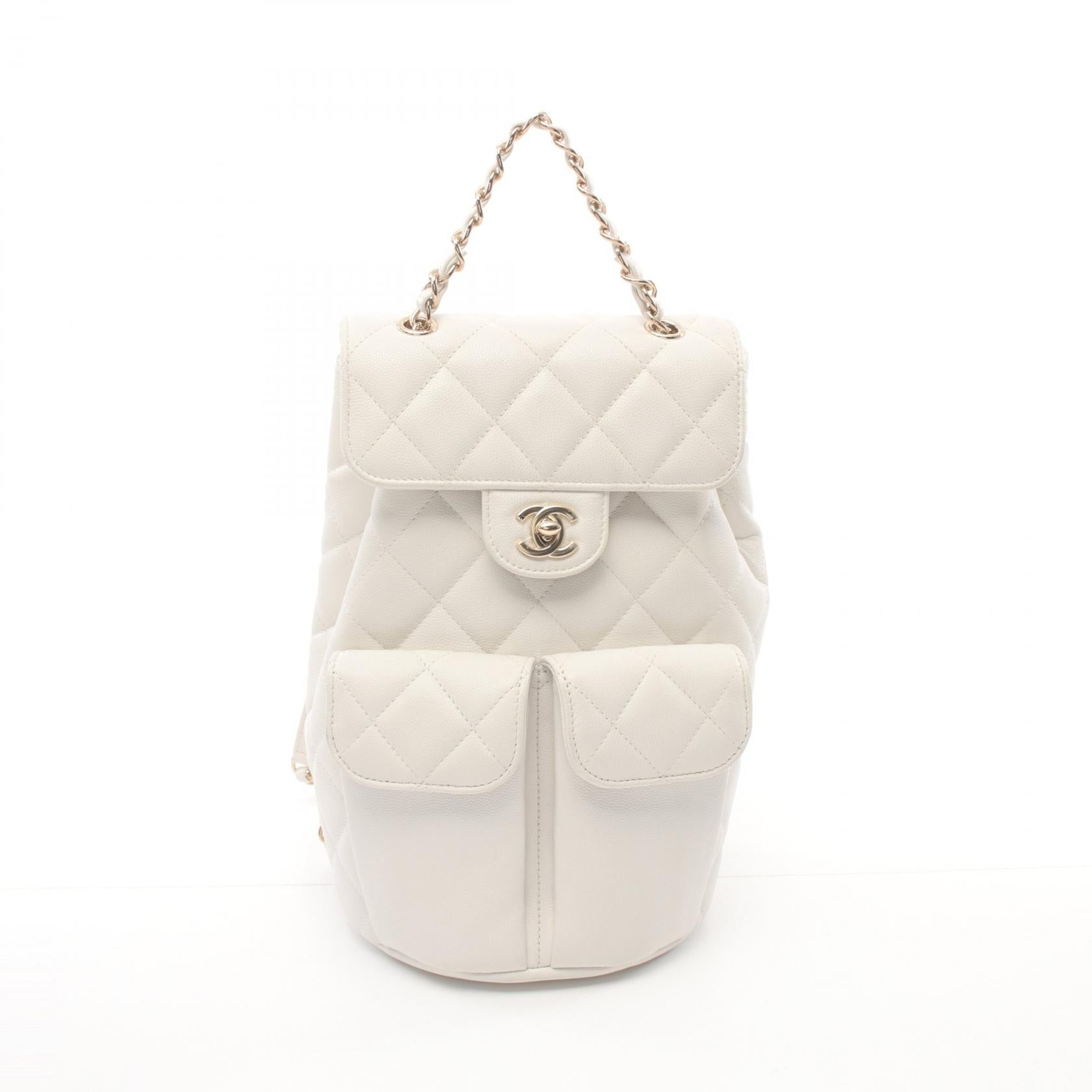 Chanel Caviar Skin Matelasse Backpack AS3200