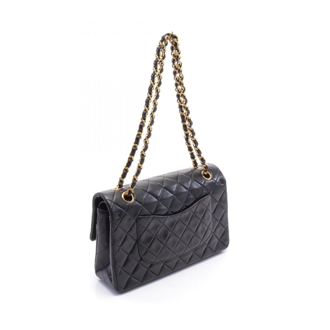 Chanel Lambskin Matelasse W Flap Shoulder Bag A01112