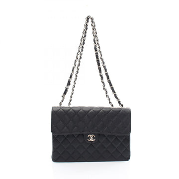 Chanel Caviar Skin Single Flap Shoulder Bag
