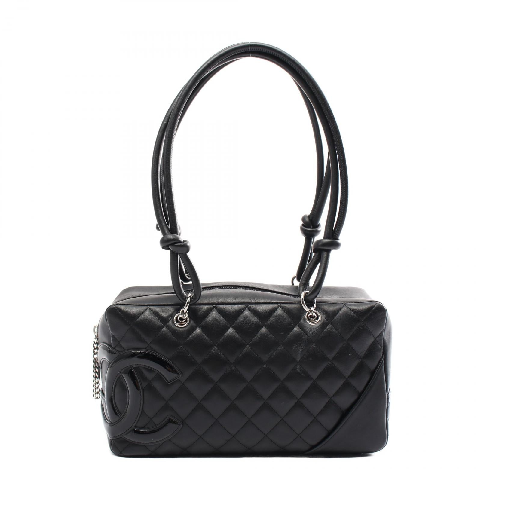 Chanel Cambon Line Leather Bowling Bag A25171