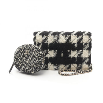 Chanel Coco Mark Fabric Shoulder Bag