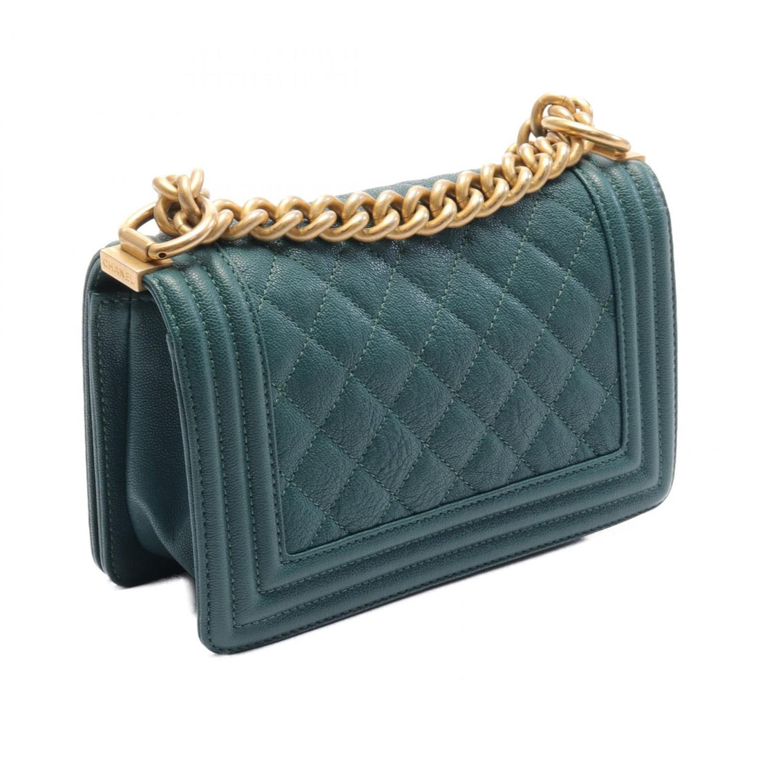 Chanel Boy Small Shoulder Bag Green