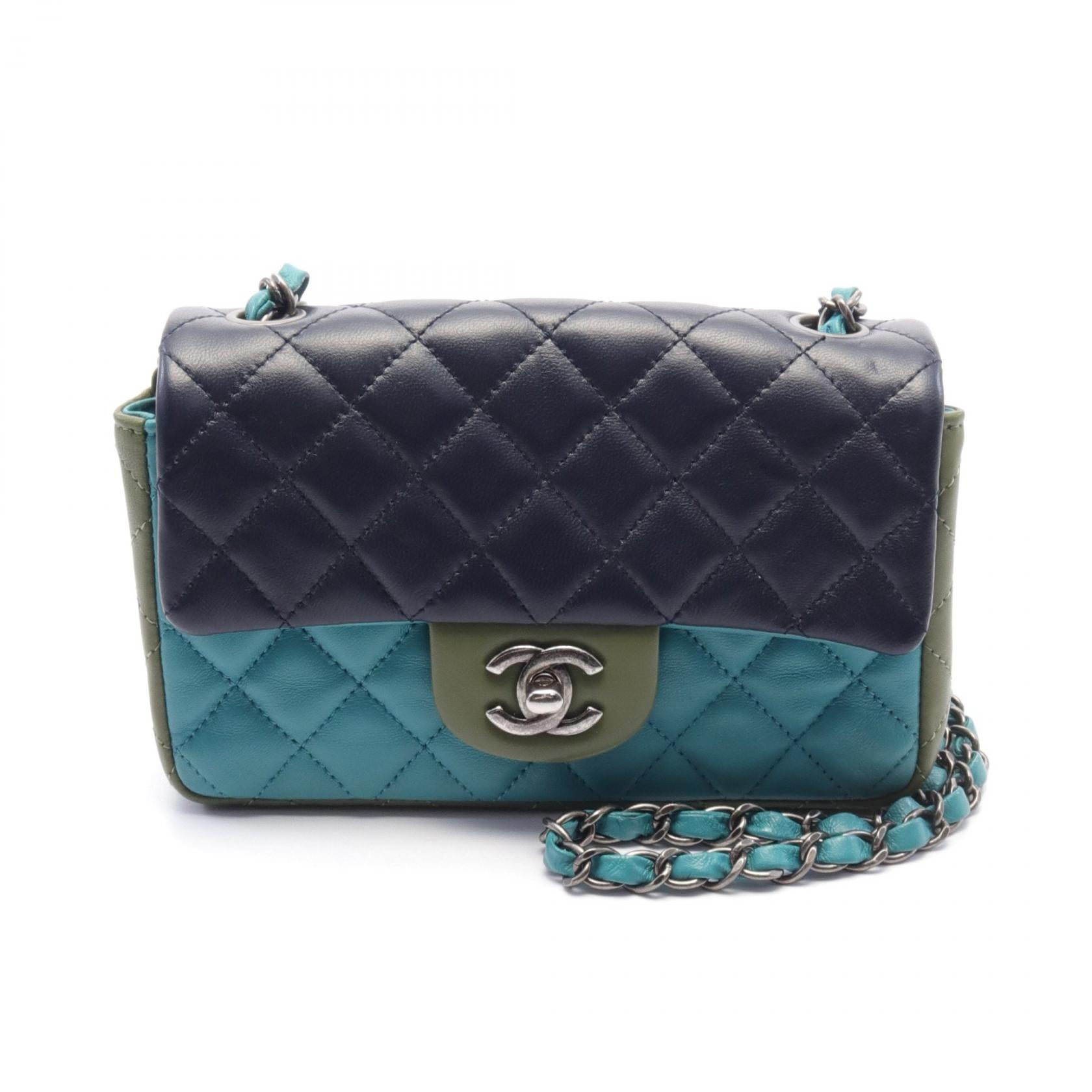 Chanel Lambskin Mini Matelasse Shoulder Bag A69900