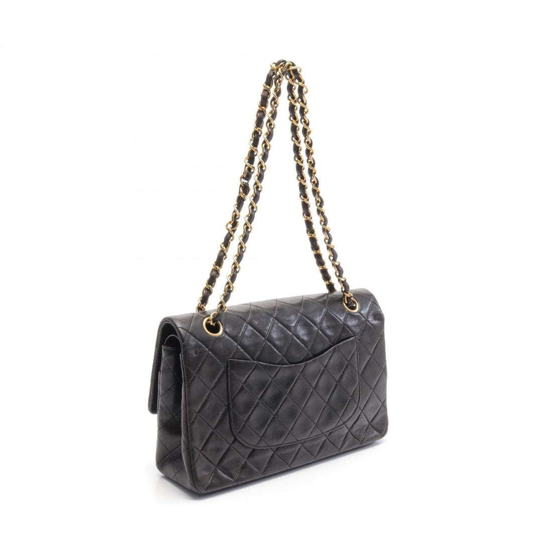 Chanel Lambskin Matelasse W Flap Shoulder Bag