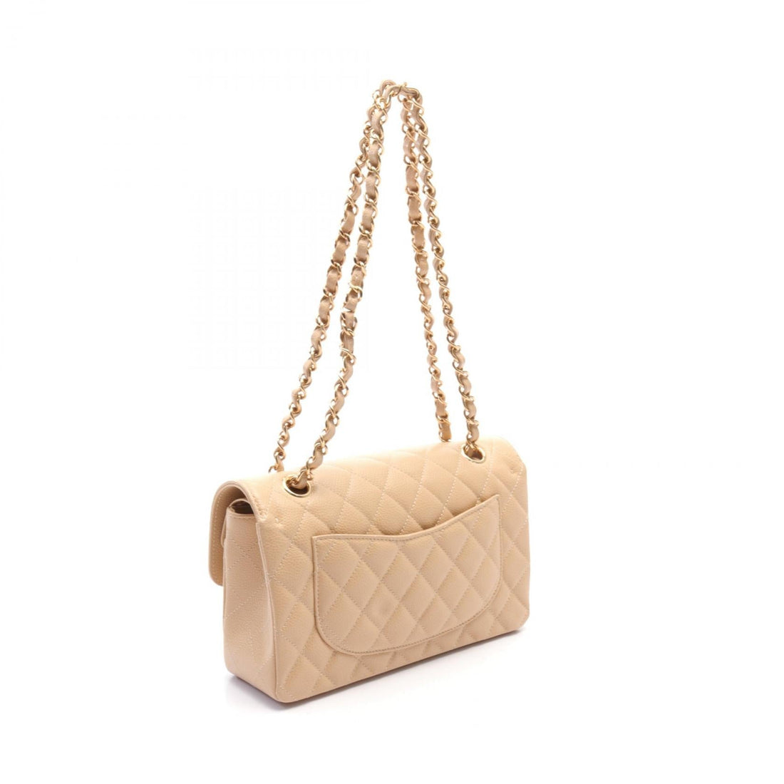 Chanel Matelasse W Flap Leather Shoulder Bag