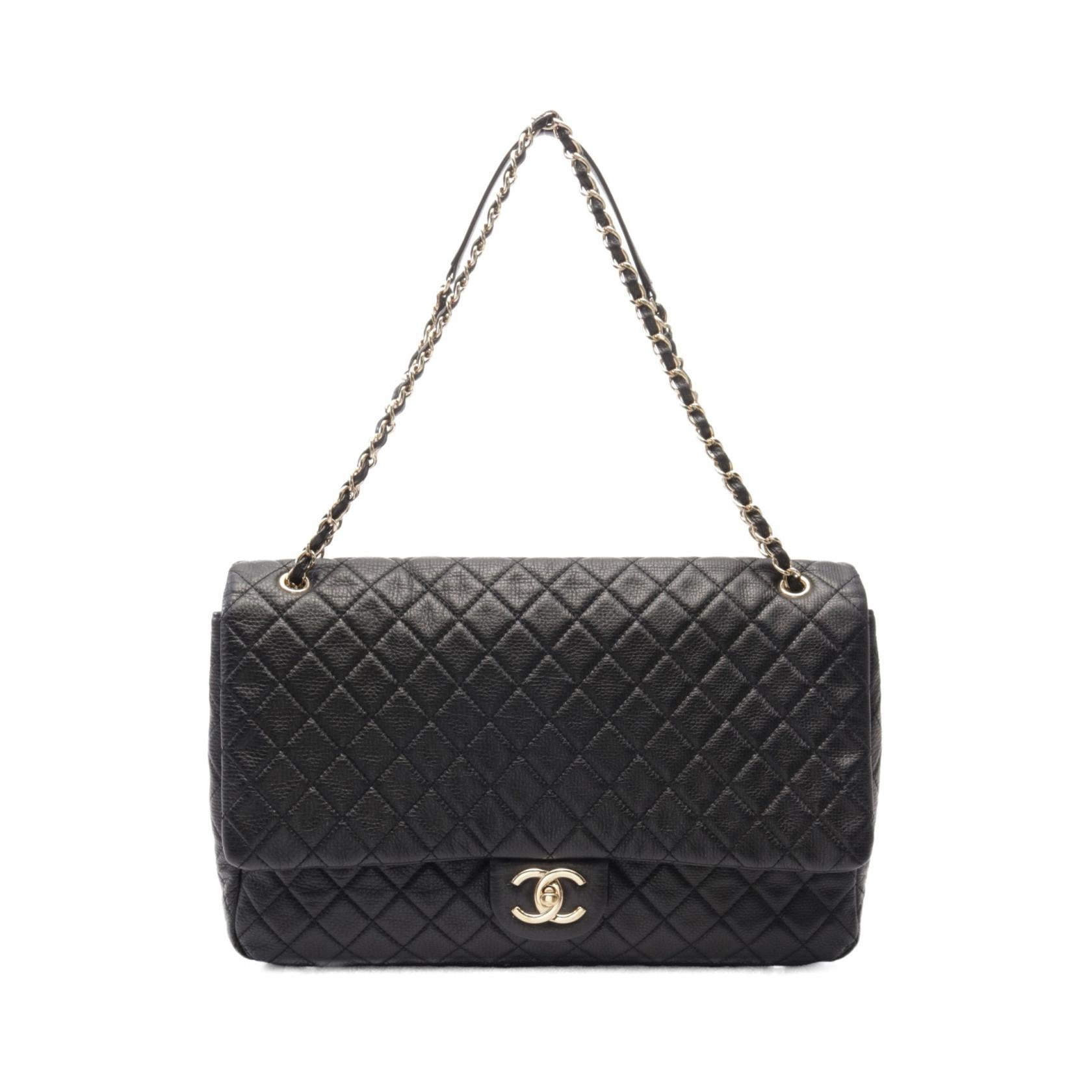 Chanel Jumbo Matelasse Leather Shoulder Bag