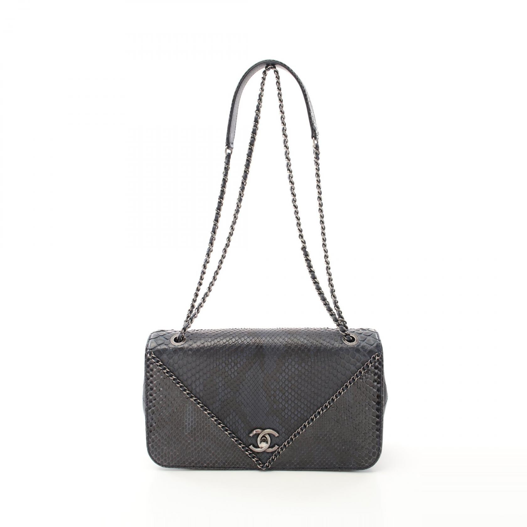 Chanel Matelasse Exotic Leather Shoulder Bag