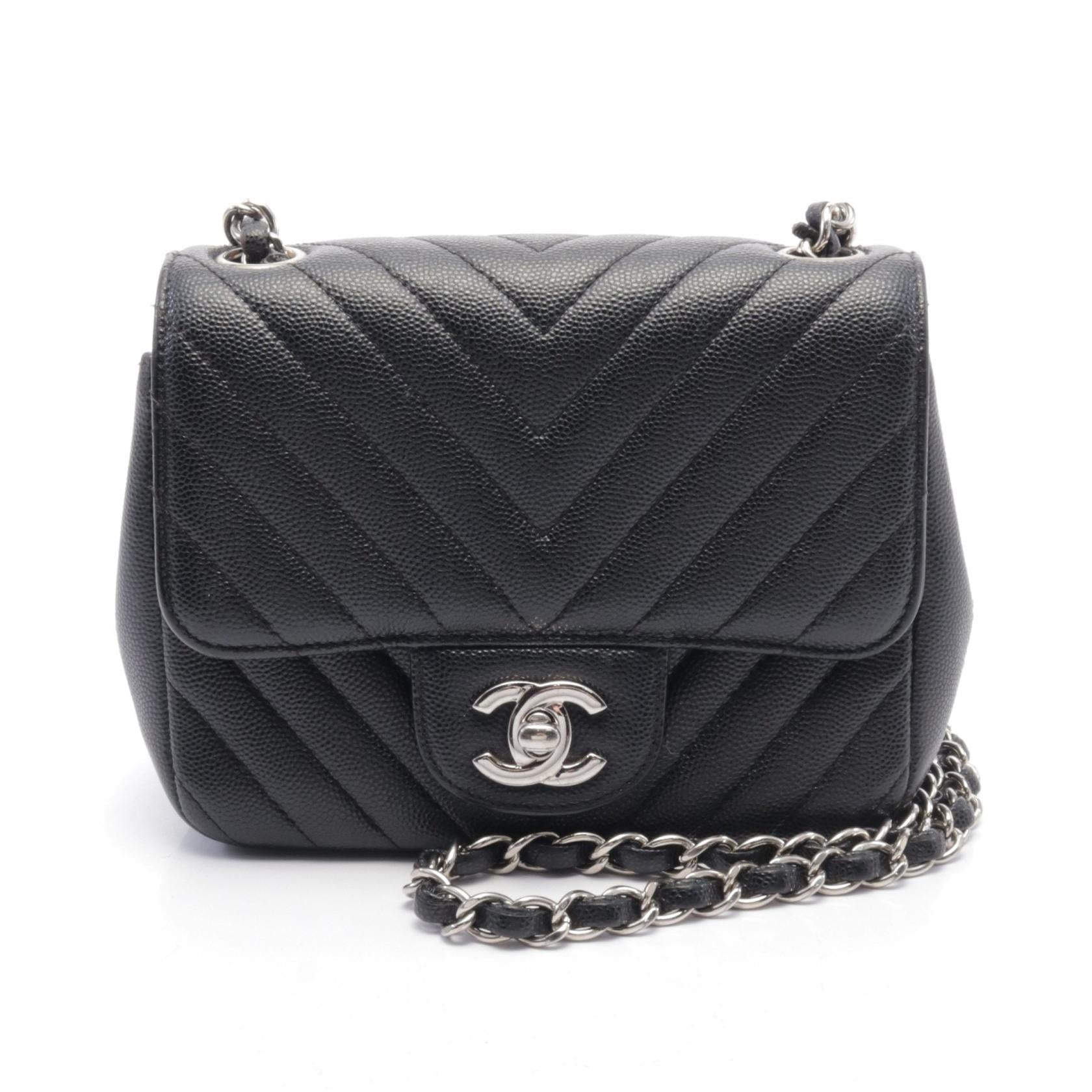 Chanel Mini Flap Bag Leather Shoulder Bag