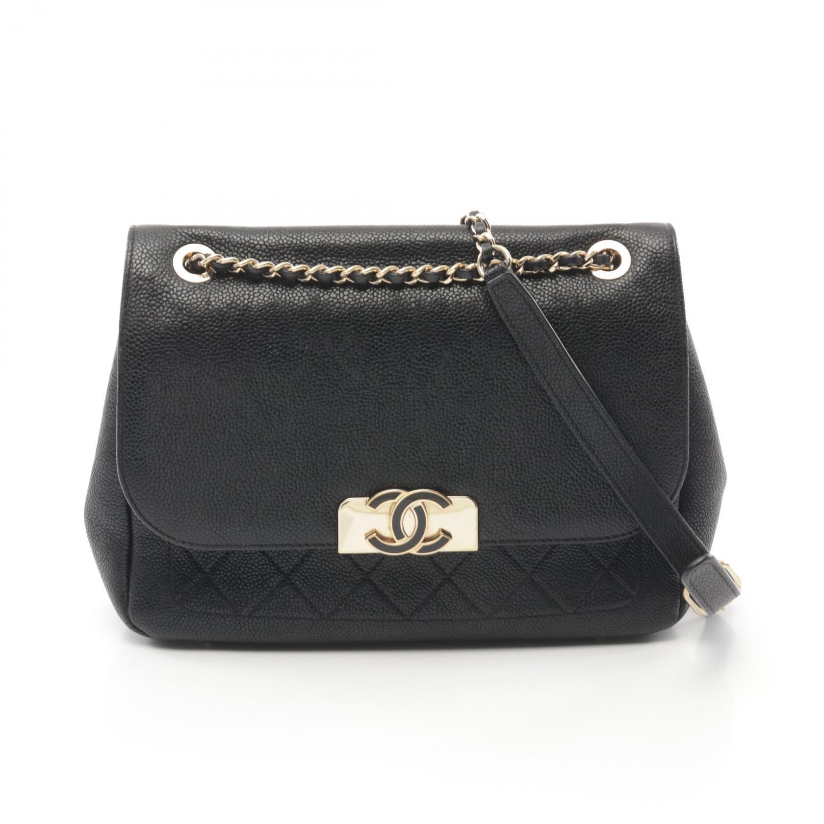 Chanel Caviar Skin Matelasse Shoulder Bag A93856