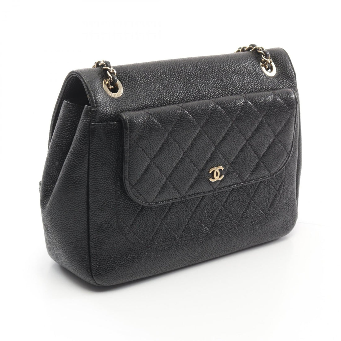 Chanel Caviar Skin Matelasse Shoulder Bag A93856