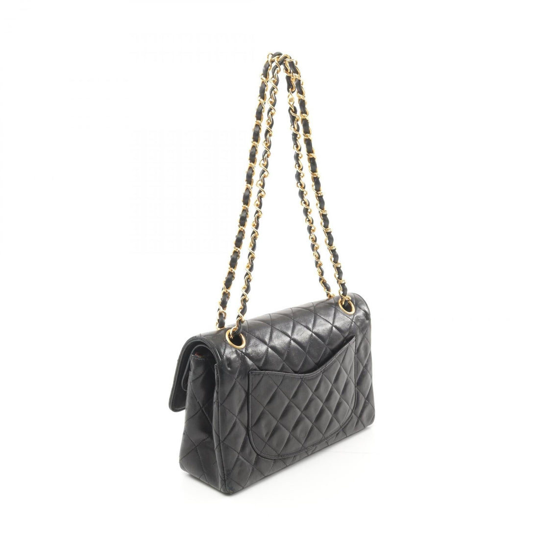 Chanel Lambskin Matelasse W Flap Shoulder Bag
