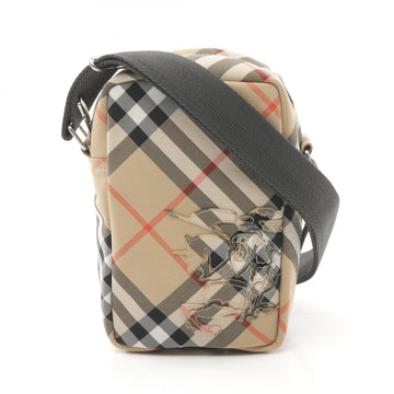 Burberry Canvas Vintage Check Phone Pouch Shoulder Bag 8097637