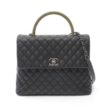Chanel Caviar Exotic Leather Coco Handle Bag