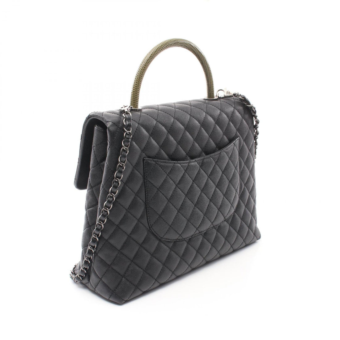 Chanel Caviar Exotic Leather Coco Handle Bag
