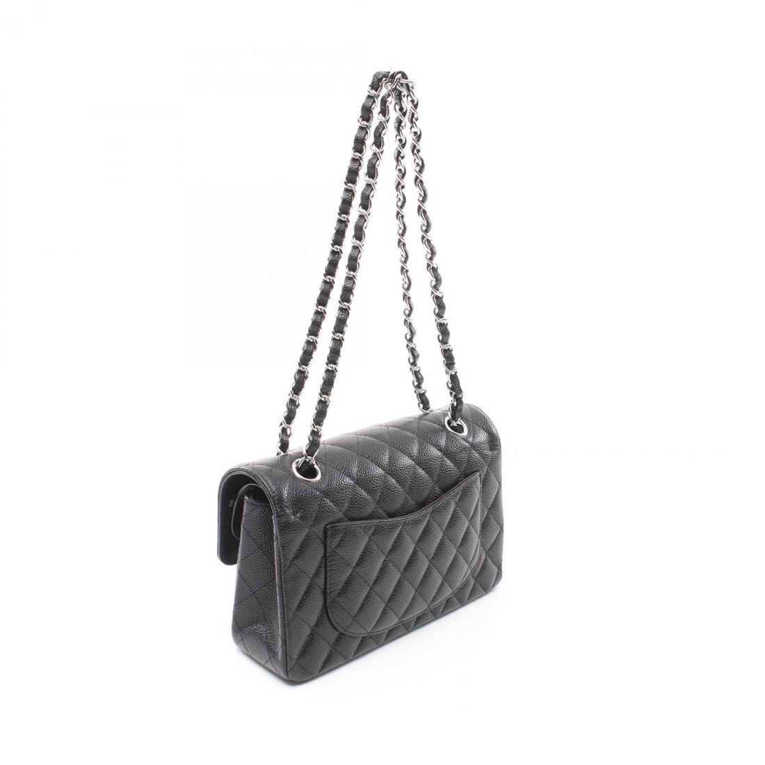 Chanel Matelasse W Flap Leather Shoulder Bag