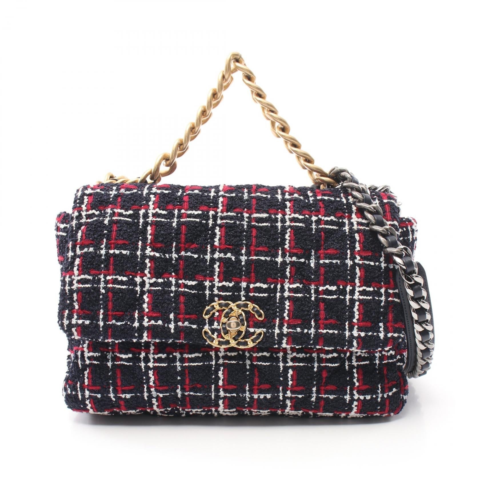 Chanel 19 Fabric Shoulder Bag AS1161