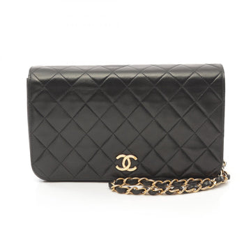 Chanel Matelasse Lambskin Shoulder Bag Black