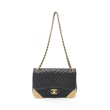 Chanel V Stitch Lambskin Shoulder Bag