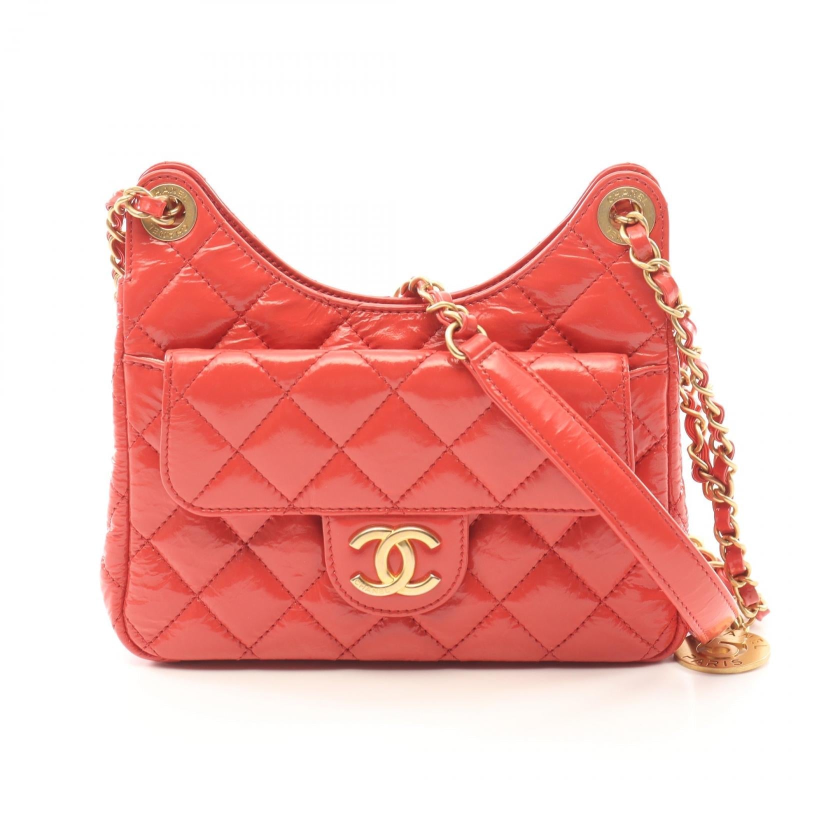 Chanel Matelasse Patent Leather Shoulder Bag