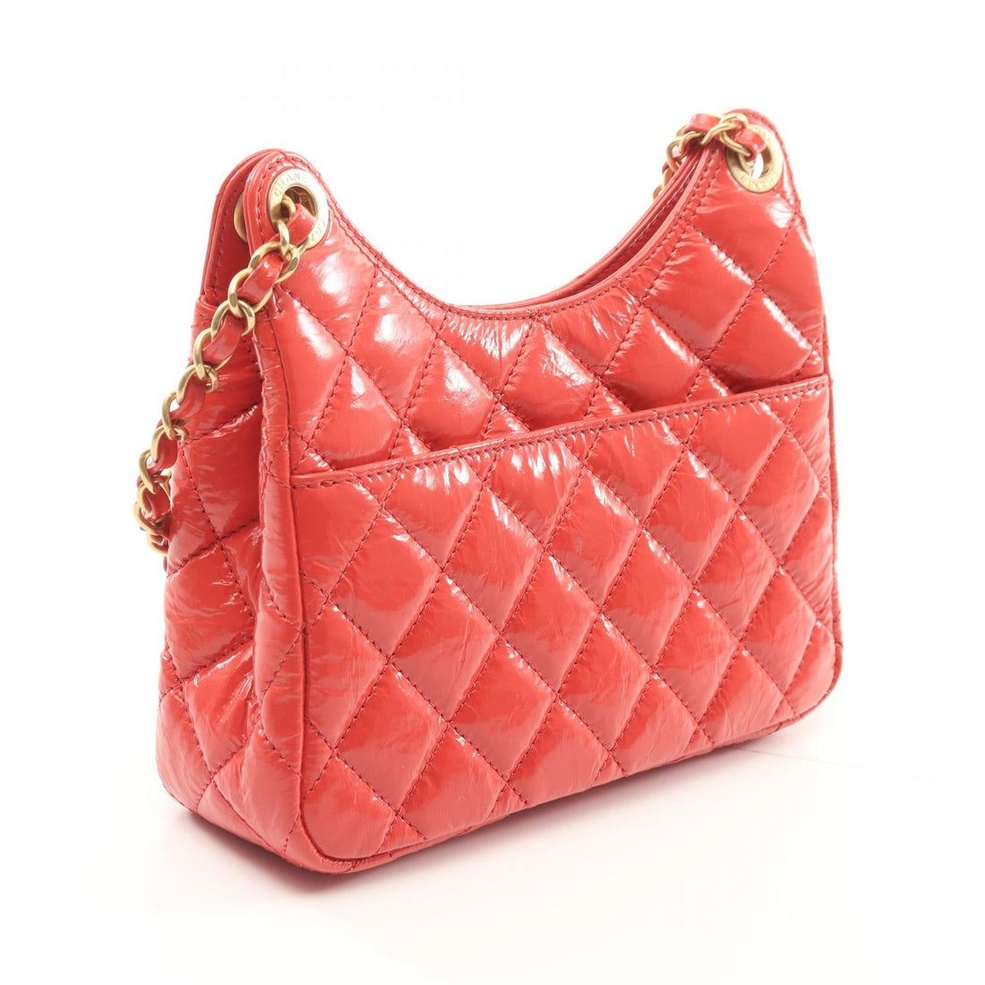 Chanel Matelasse Patent Leather Shoulder Bag