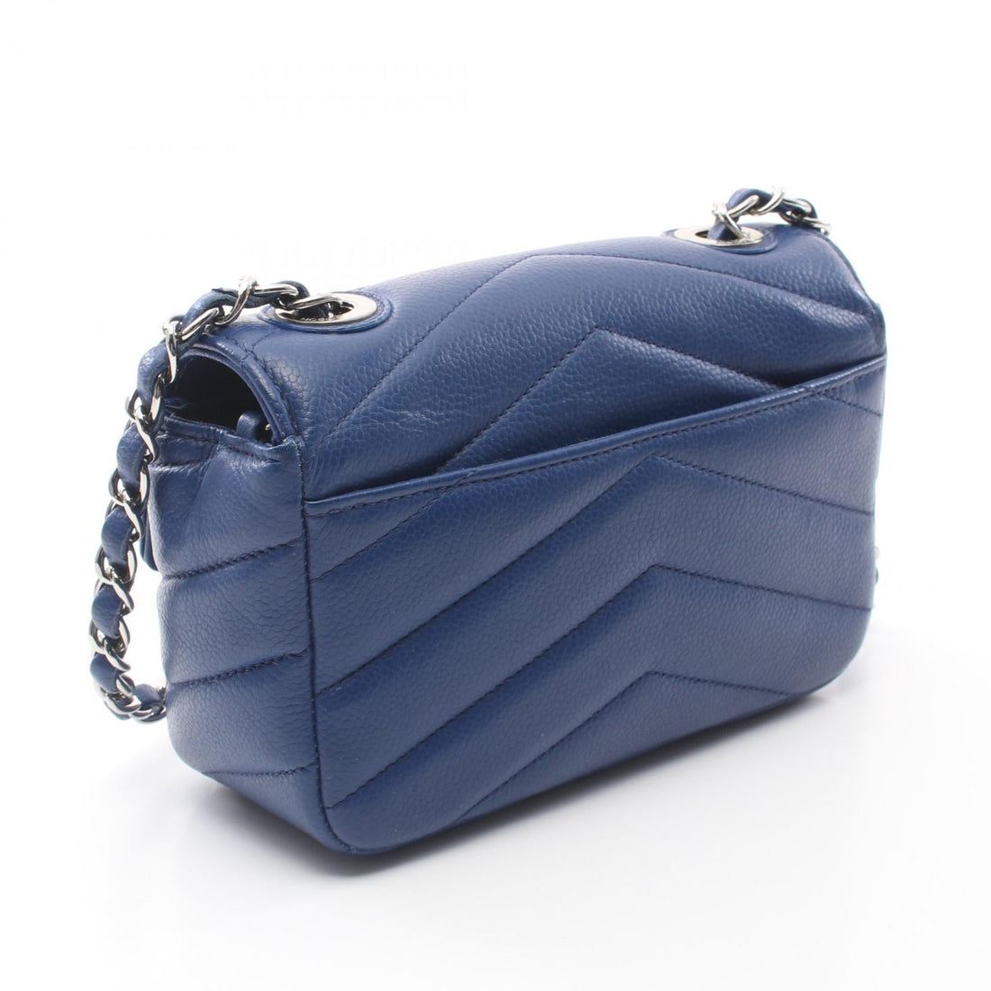 Chanel Chevron V Stitch Calfskin Shoulder Bag