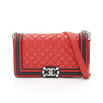 Chanel Boy Chanel Lambskin Shoulder Bag