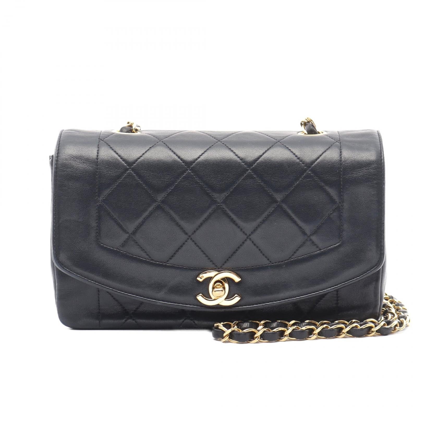 Chanel Matelasse Diana Flap Lambskin Shoulder Bag