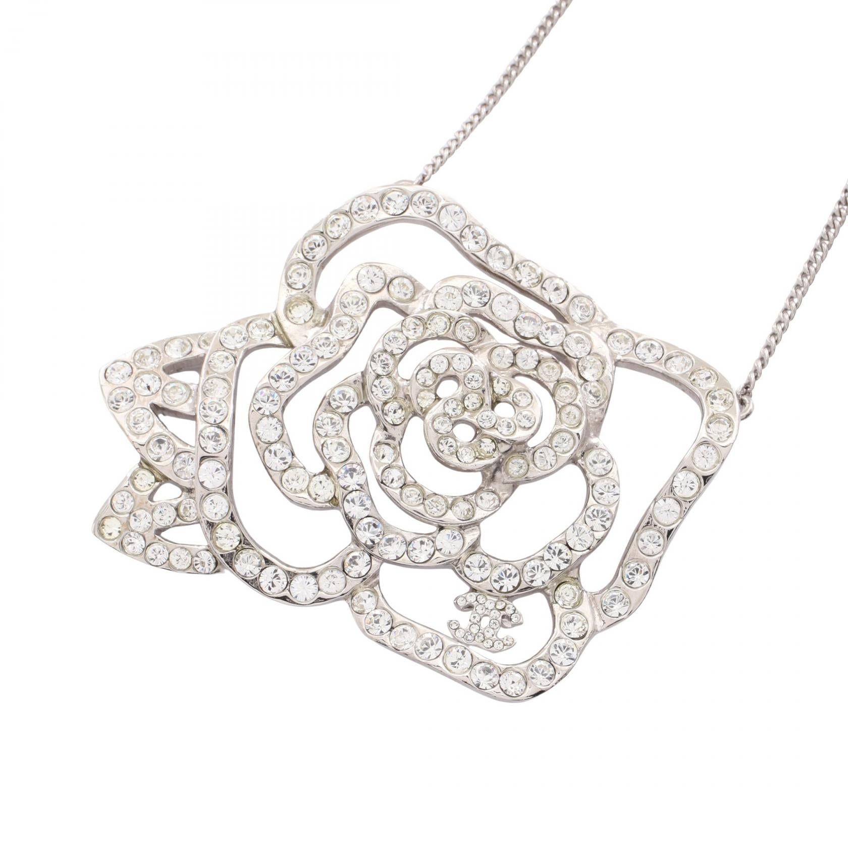 Chanel Camellia Coco Mark Necklace