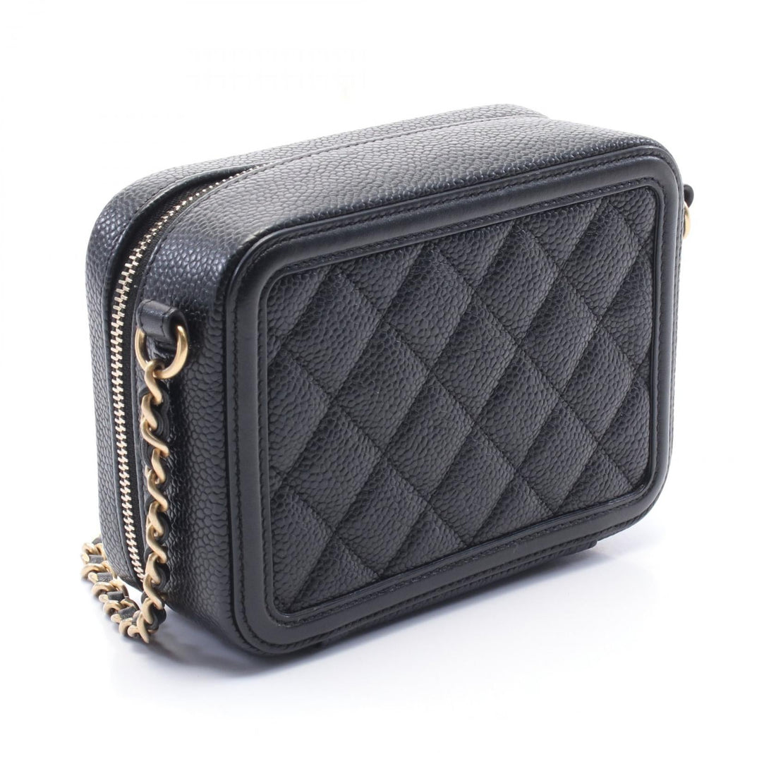 Chanel CC Filigree Caviar Skin Mini Shoulder Bag