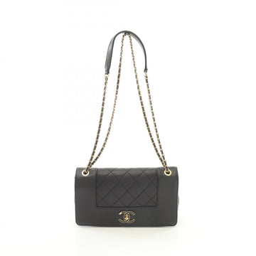Chanel Mademoiselle Matelasse Leather Shoulder Bag