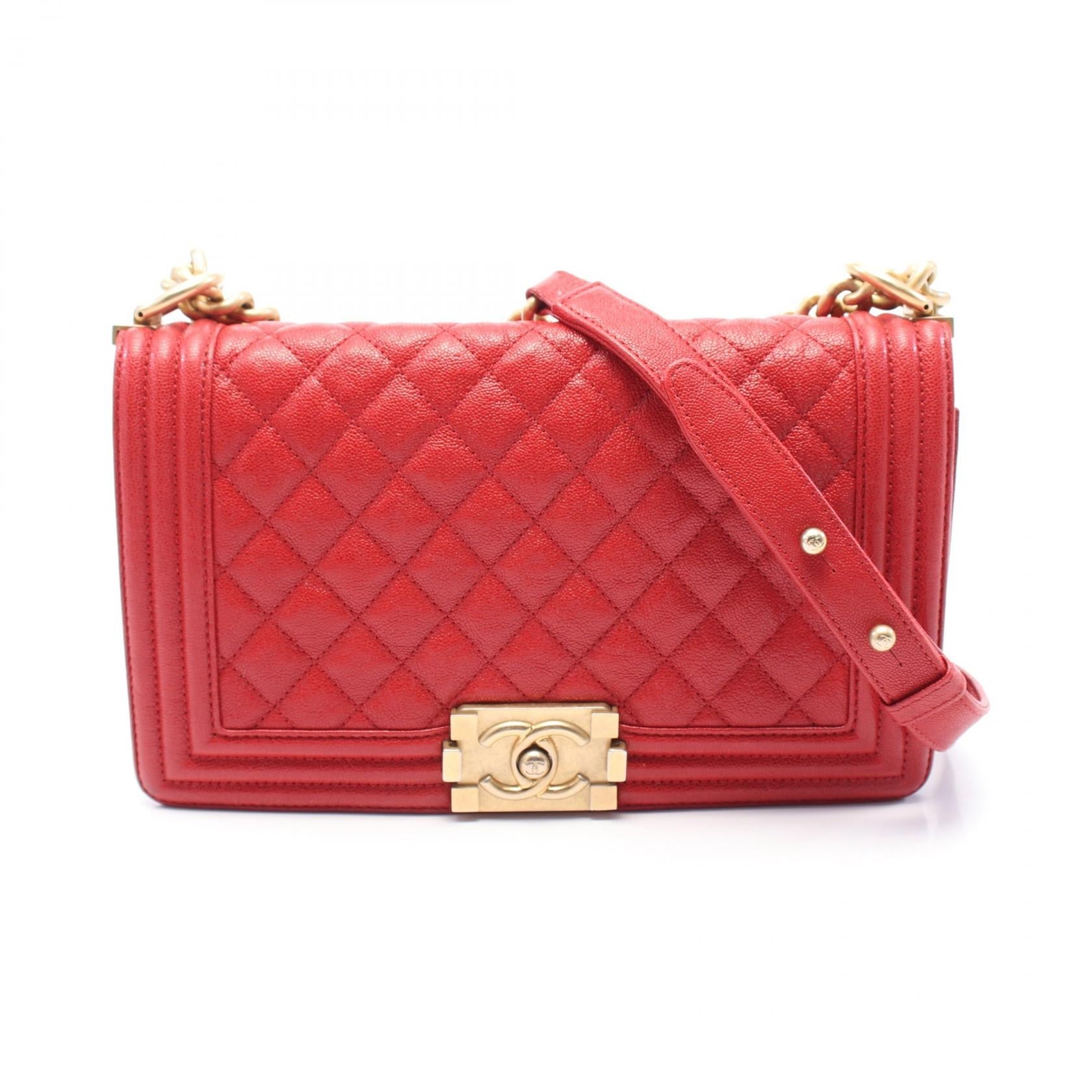 Chanel Boy Chanel Grained Calfskin Shoulder Bag