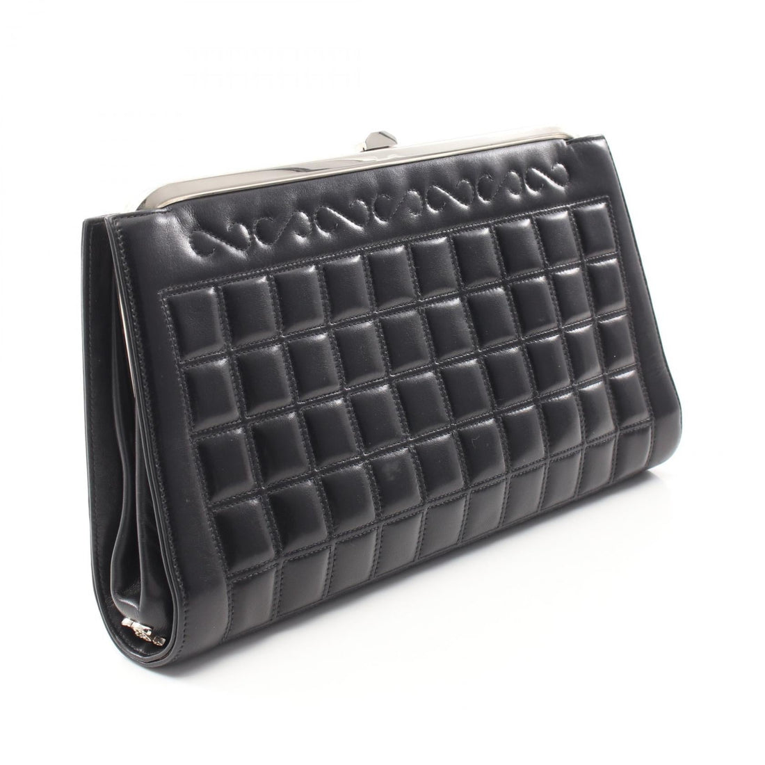 Chanel Choco Bar Leather Clutch Bag