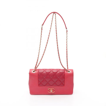 Chanel Mademoiselle Matelasse Leather Shoulder Bag
