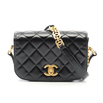 Chanel Matelasse Leather Suede Shoulder Bag