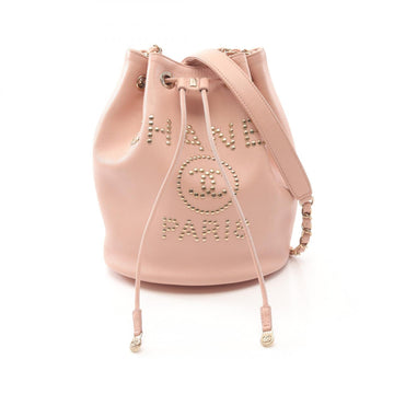 Chanel Deauville Calfskin Shoulder Bag