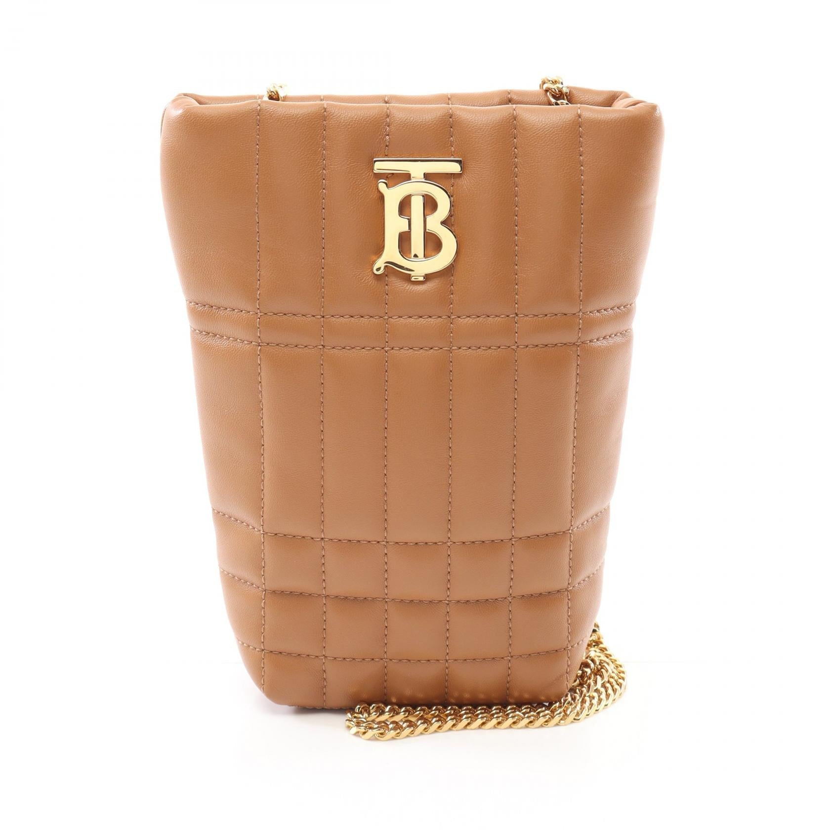 Burberry Lola Leather Bucket Bag Shoulder Bag