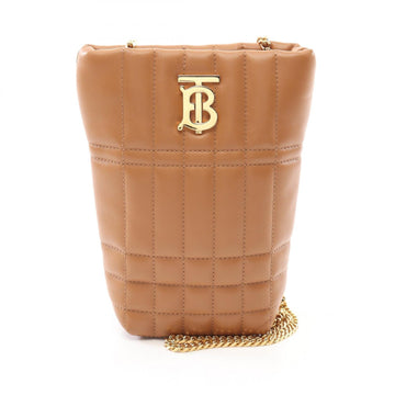 Burberry Lola Leather Bucket Bag Shoulder Bag