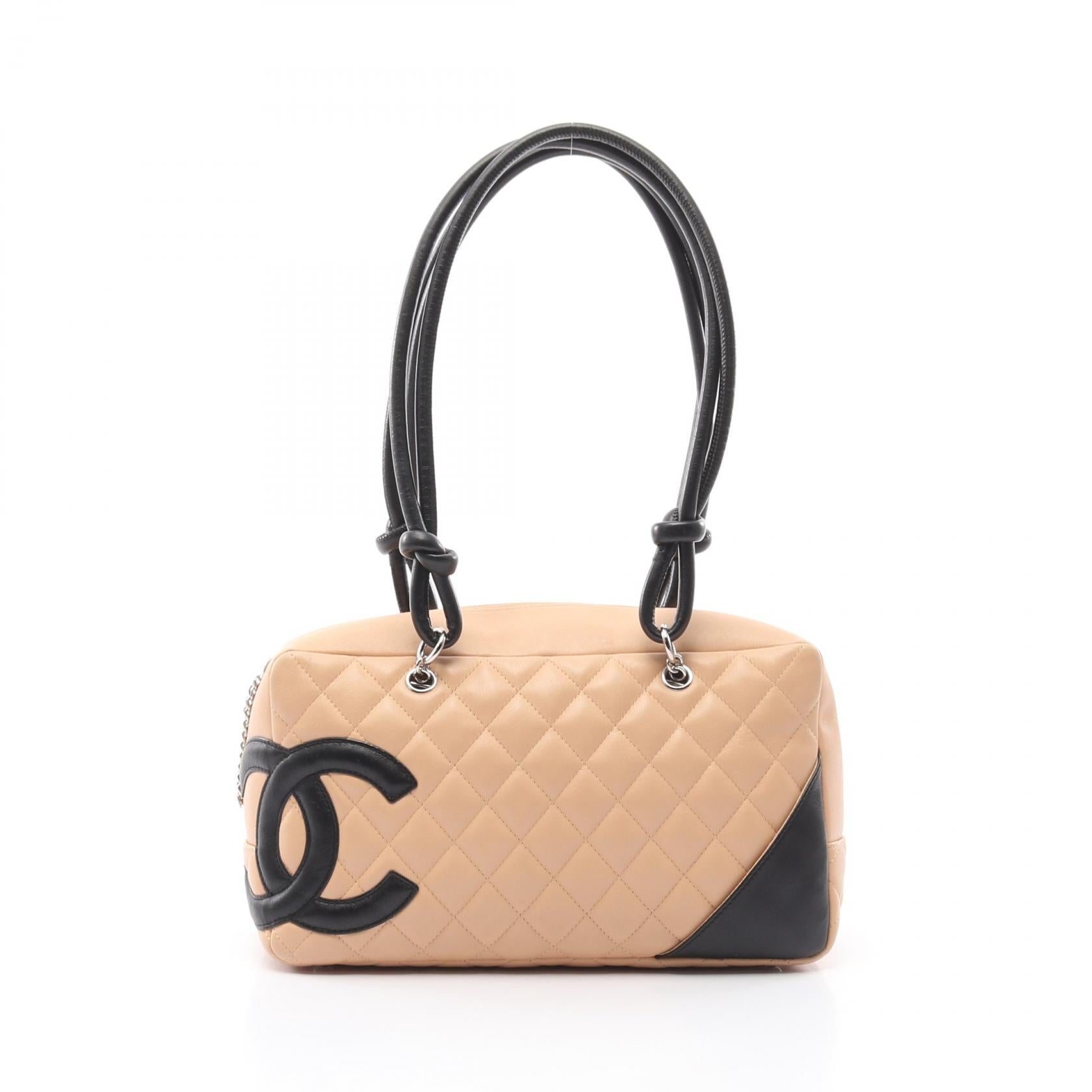 Chanel Cambon Line Leather 2way Shoulder Bag