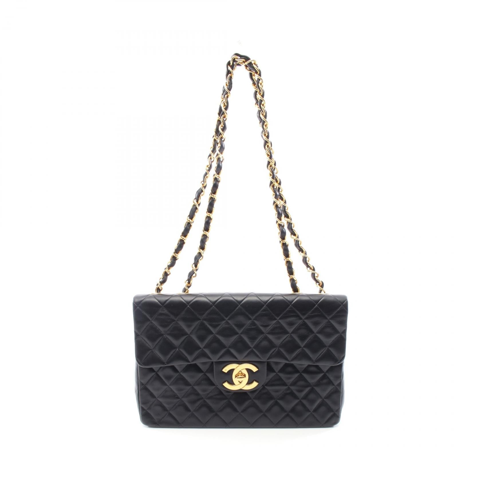 Chanel Deauville Matelasse 34 Lambskin Shoulder Bag