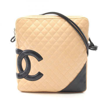 Chanel Cambon Line Large Pochette Leather Shoulder Bag