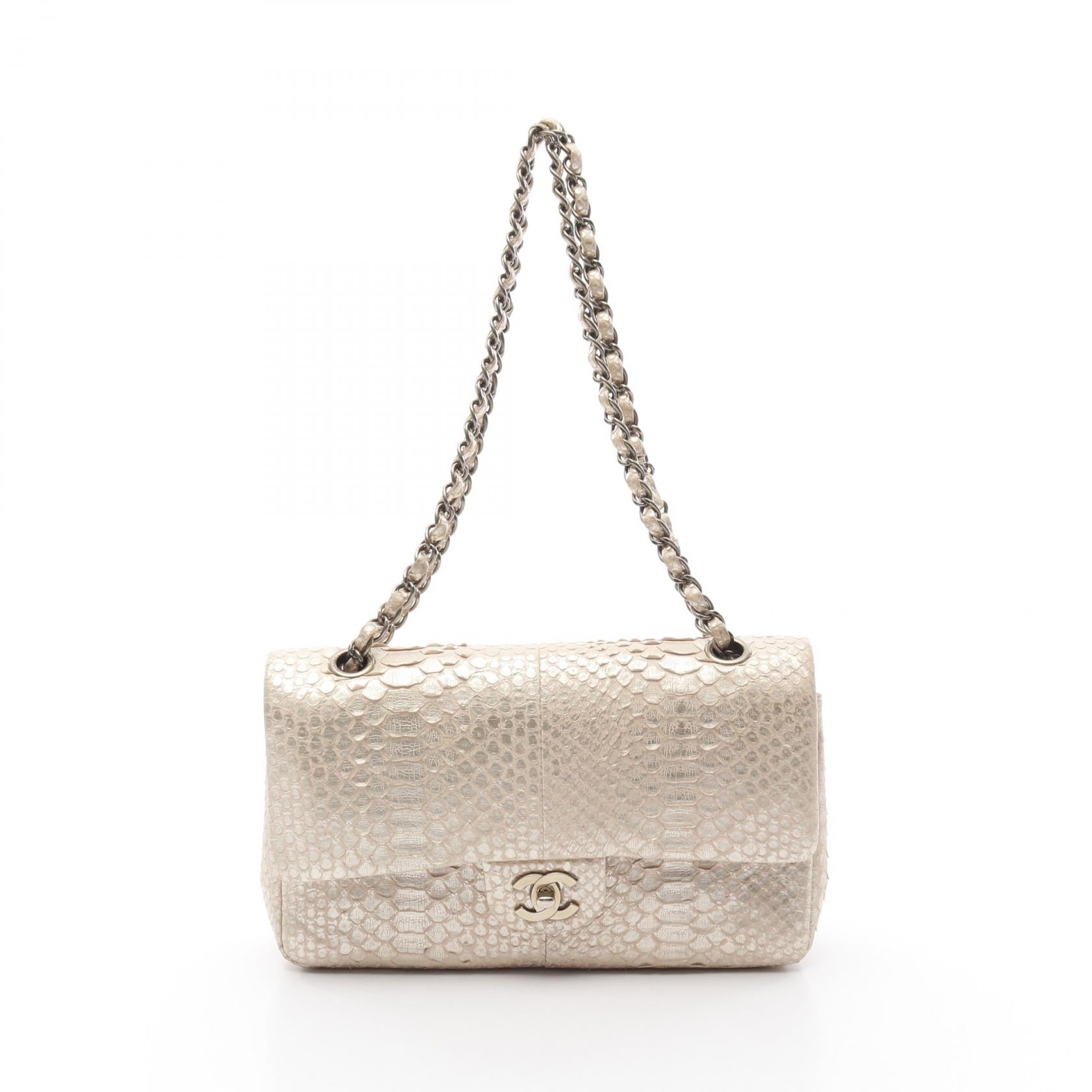 Chanel W Flap Exotic Leather Shoulder Bag