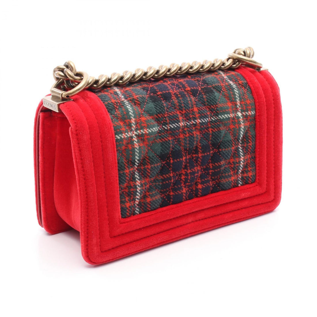 Chanel Boy Chanel Fabric Shoulder Bag