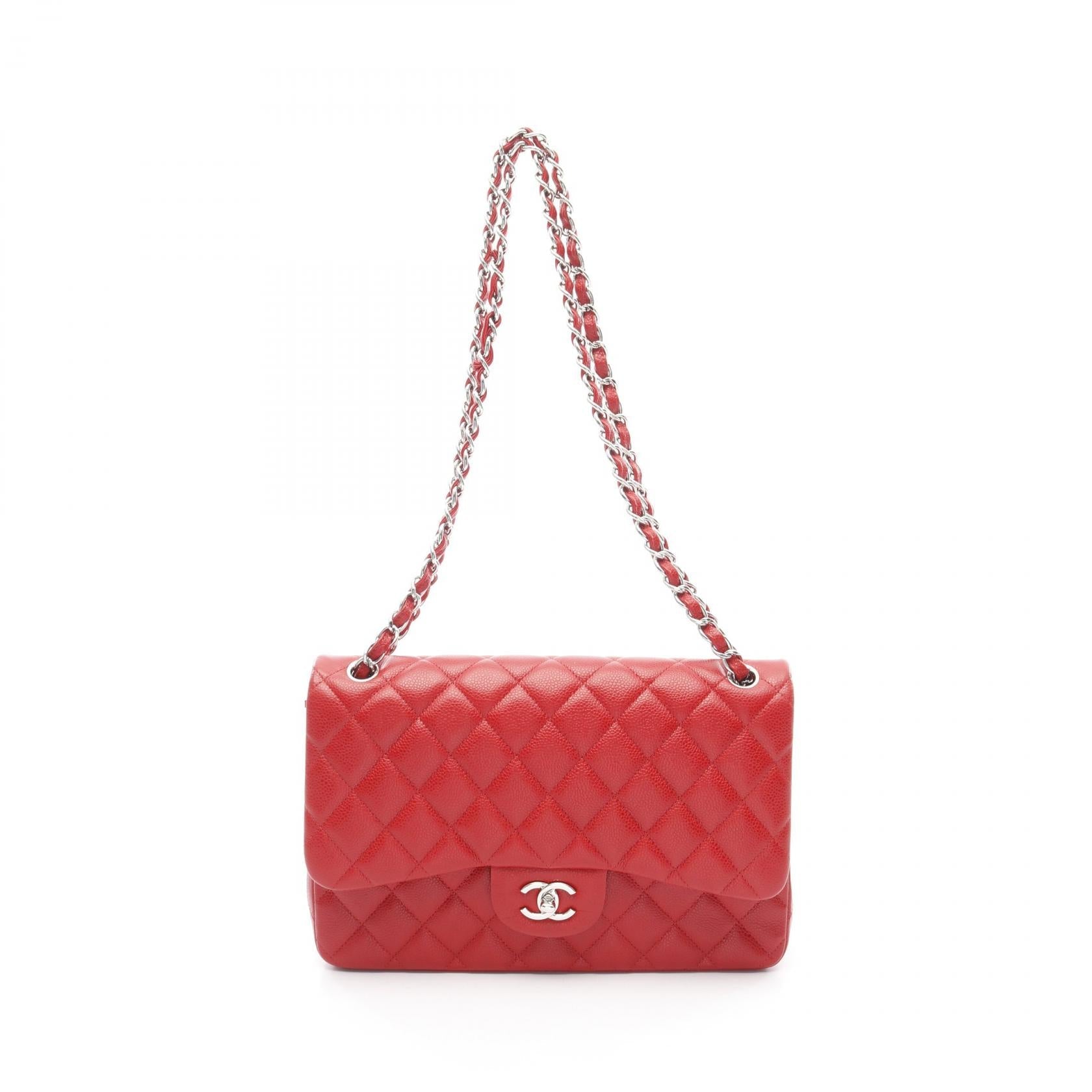 Chanel Classic Flap Bag Grained Calf Shoulder Bag